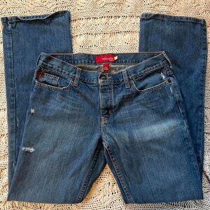 Awesome late 2000s distressed Hollister blue...